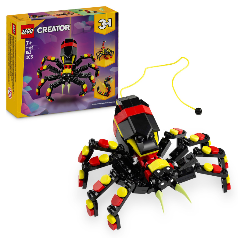 LEGO® Creator 31159 Divoká zvířata: Překvapivý pavouk