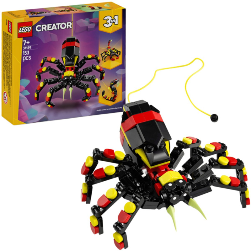 LEGO® Creator 31159 Divoká zvířata: Překvapivý pavouk