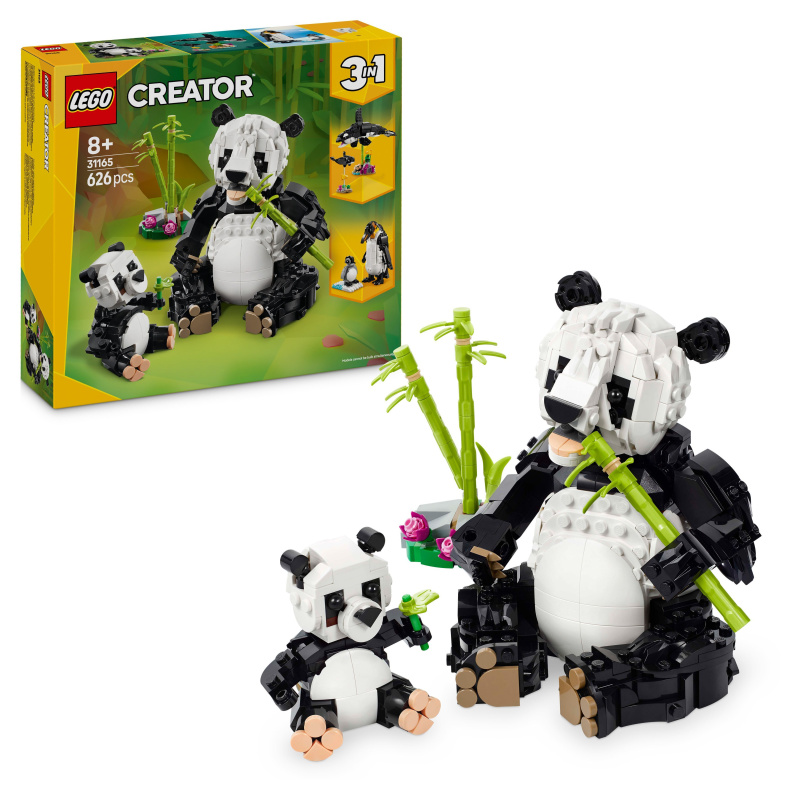 Zvířata v divočině: Rodina pand od LEGO Creator