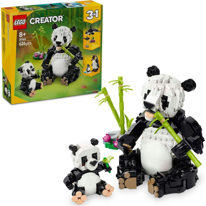 Zvířata v divočině: Rodina pand od LEGO Creator