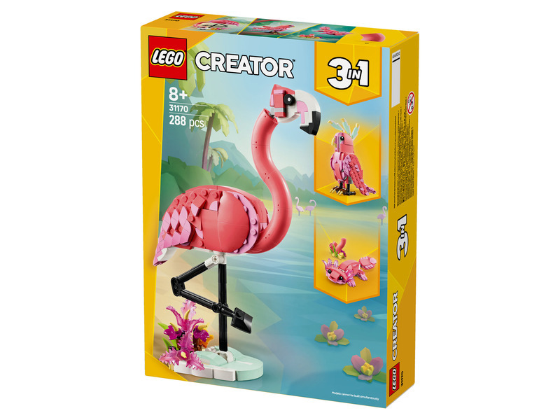 LEGO® Creator 3 v 1 31170 Divoká zvířata: Růžový plameňák