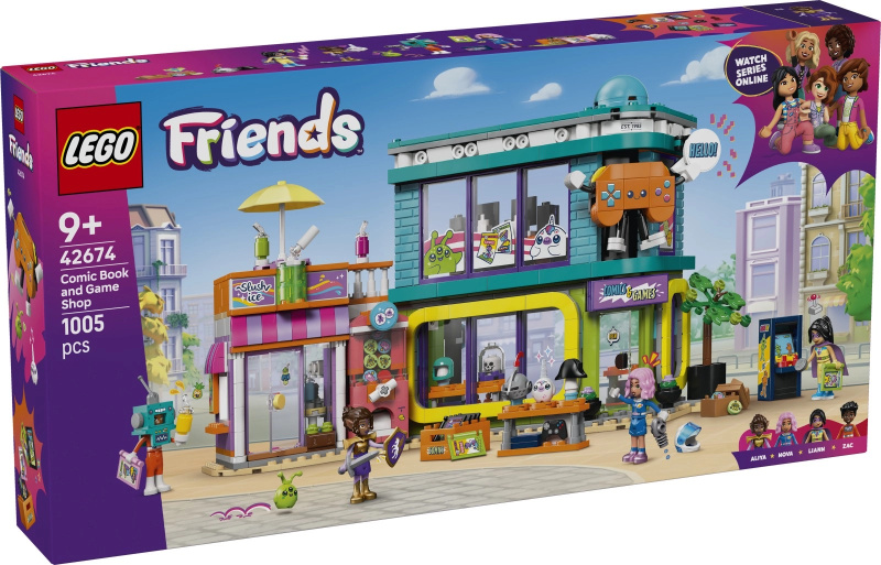 LEGO LEGO® Friends 42674 Obchod s komiksy a videohrami