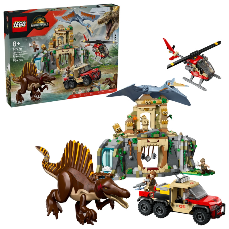 LEGO® Jurassic World 76976 Letecká mise se spinosaurem a quetzalcoatlem