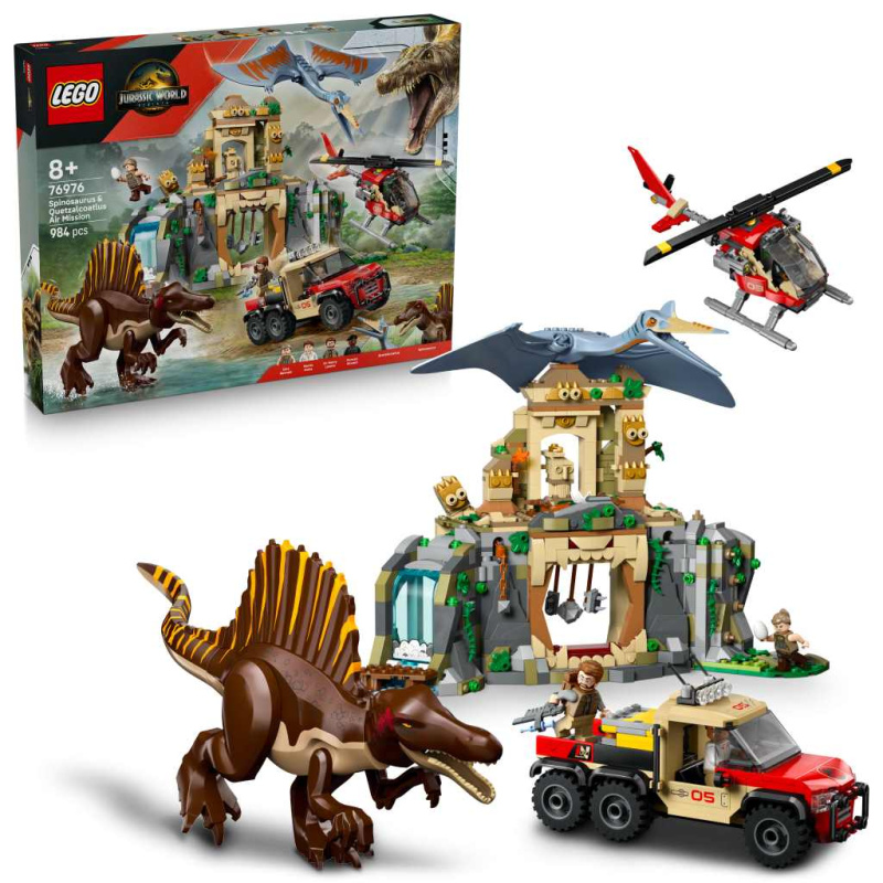 LEGO® Jurassic World 76976 Letecká mise se spinosaurem a quetzalcoatlem