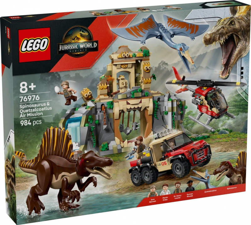 LEGO® Jurassic World 76976 Letecká mise se spinosaurem a quetzalcoatlem