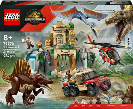 LEGO® Jurassic World 76976 Letecká mise se spinosaurem a quetzalcoatlem