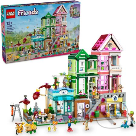 Lego Friends byty a obchody v městečku Heartlake