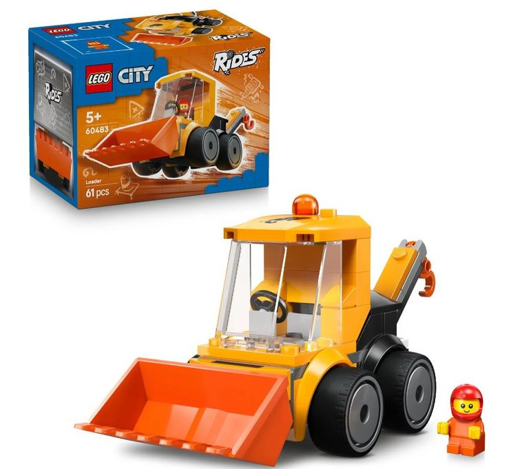LEGO® City 60483 Autíčka – Stavební nakladač