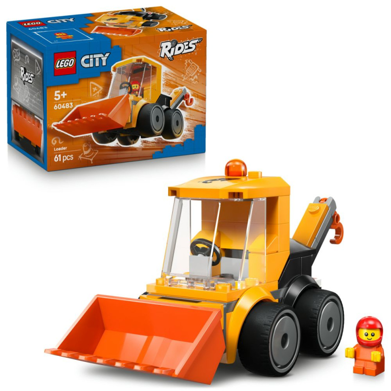 LEGO® City 60483 Autíčka – Stavební nakladač