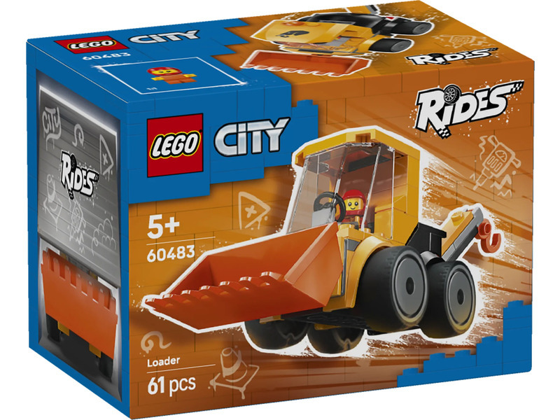 LEGO® City 60483 Autíčka – Stavební nakladač