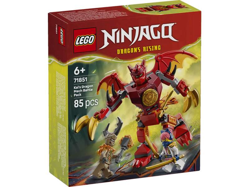 LEGO® NINJAGO® 71851 Kaiův bojový balíček s dračím oblekem