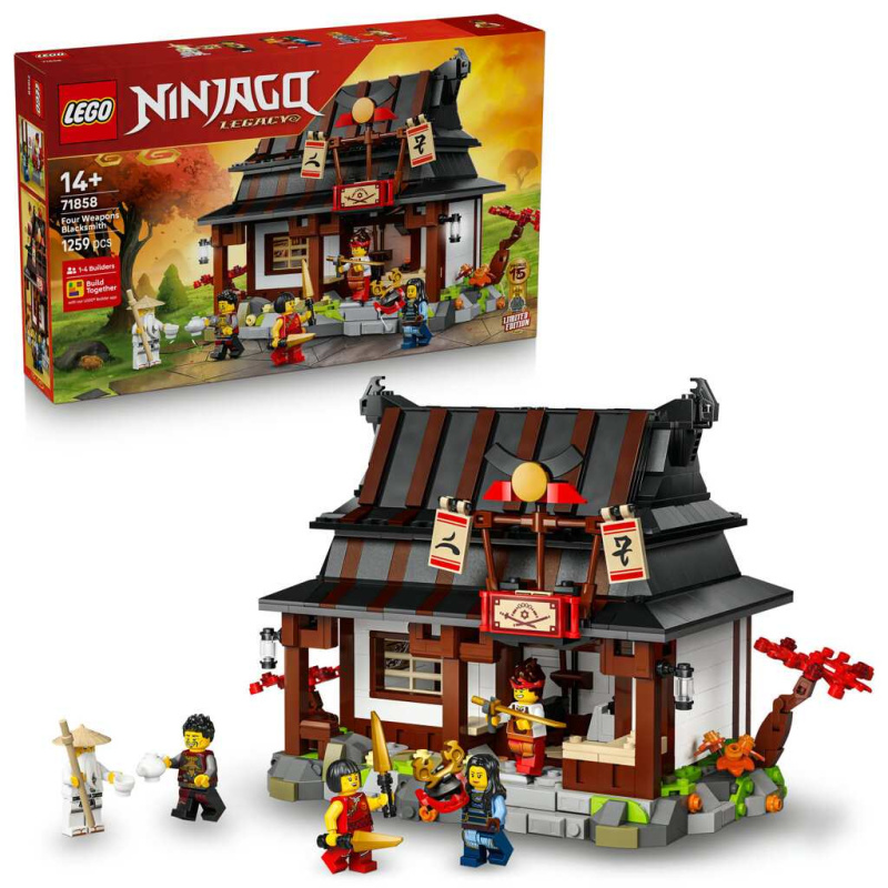 LEGO® NINJAGO® 71858 Kovárna Čtyři zbraně: 15 let NINJAGO