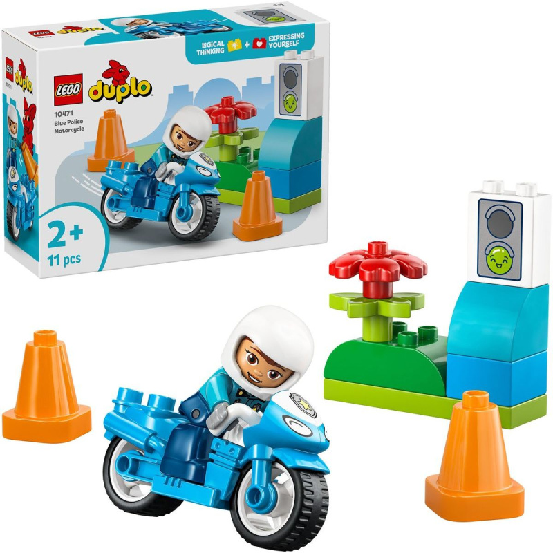 LEGO® DUPLO® 10471 Modrá policejní motorka