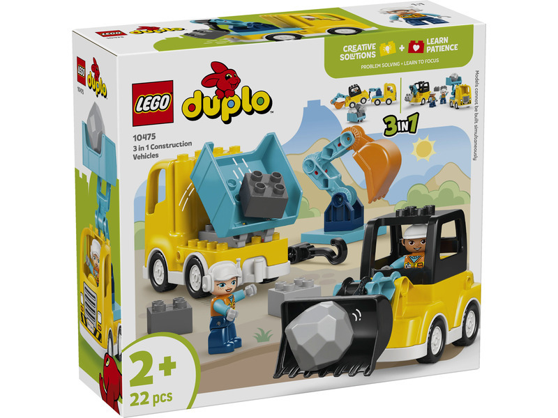 LEGO® DUPLO® 10475 Vozidla na stavbě 3 v 1