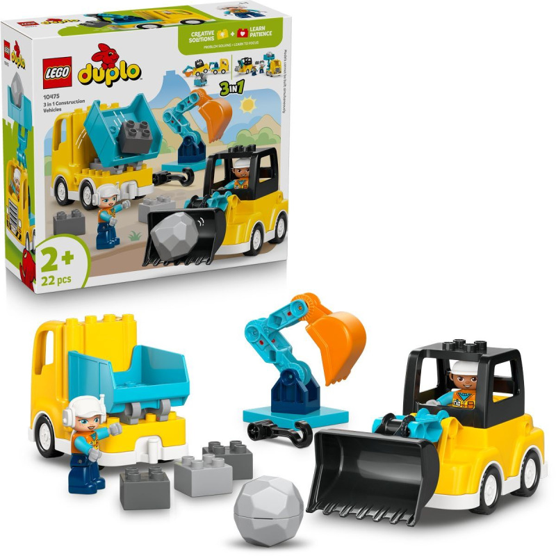 LEGO® DUPLO® 10475 Vozidla na stavbě 3 v 1