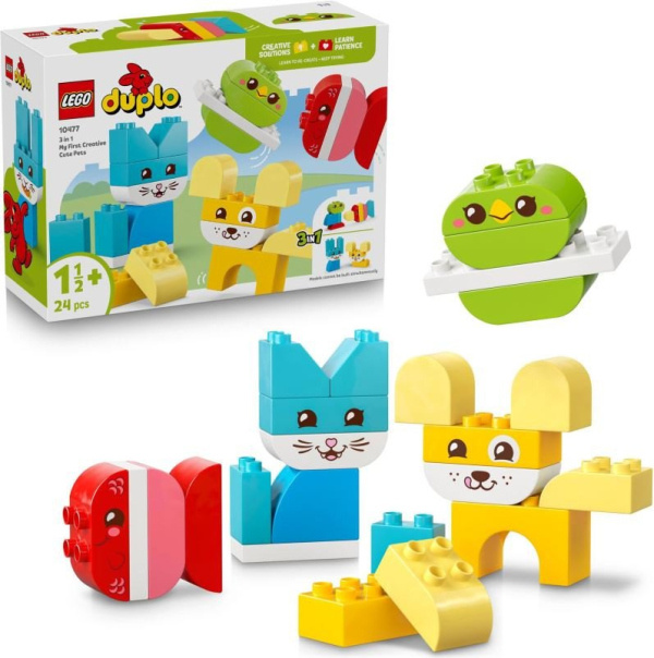 LEGO® DUPLO® 10477 Roztomilí kreativní mazlíčci 3 v 1