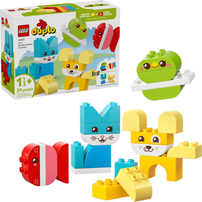 LEGO® DUPLO® 10477 Roztomilí kreativní mazlíčci 3 v 1