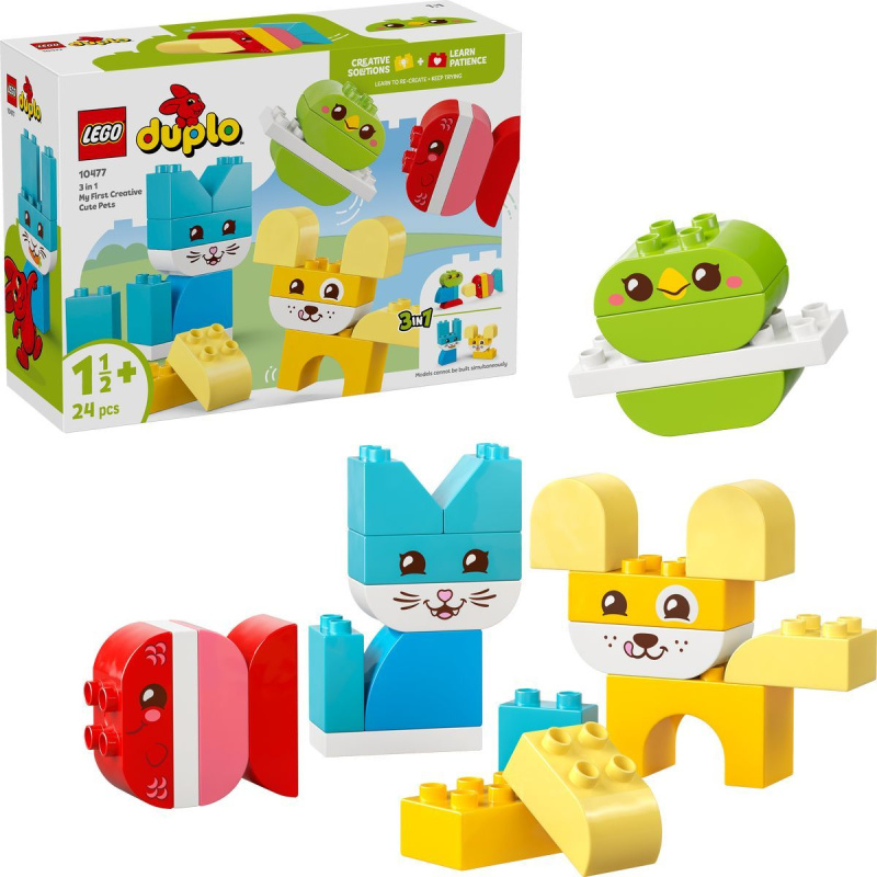 LEGO® DUPLO® 10477 Roztomilí kreativní mazlíčci 3 v 1