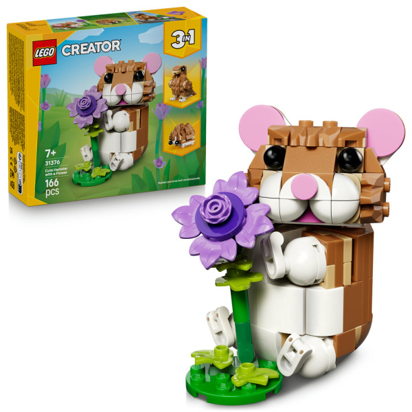LEGO® Creator 31376 Roztomilý křeček s květinou