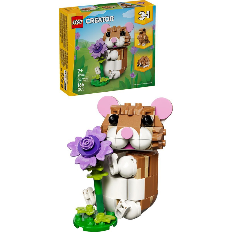 LEGO® Creator 31376 Roztomilý křeček s květinou