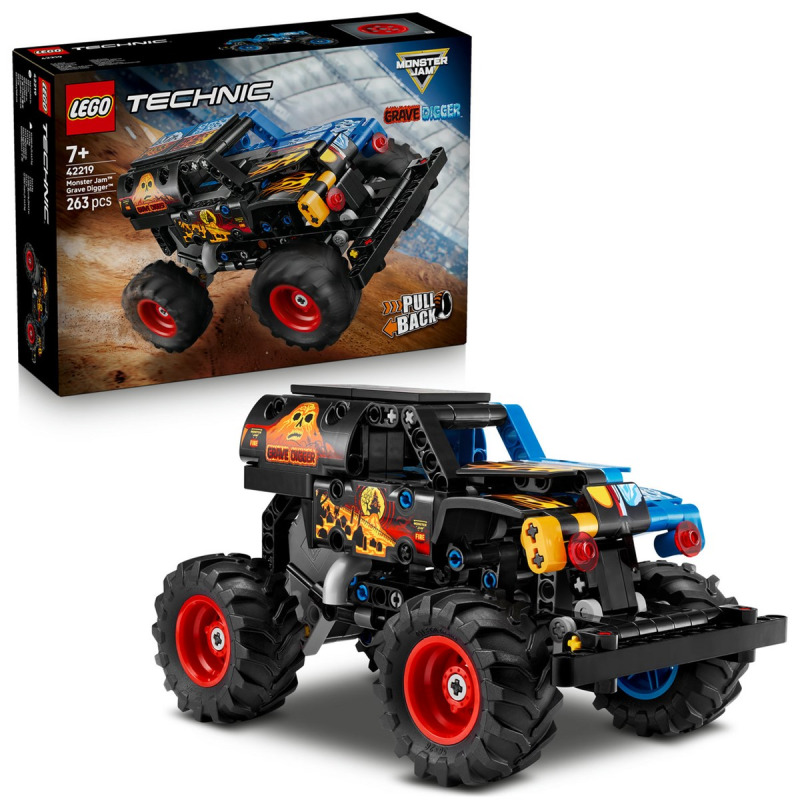 LEGO® Technic 42219 Monster Jam™ Grave Digger™ Oheň a led