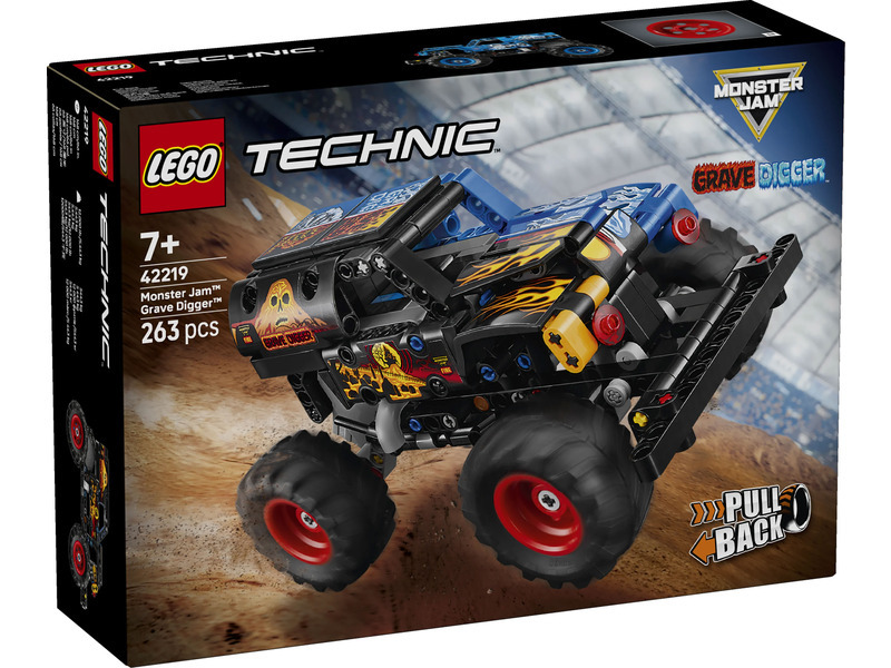 LEGO® Technic 42219 Monster Jam™ Grave Digger™ Oheň a led