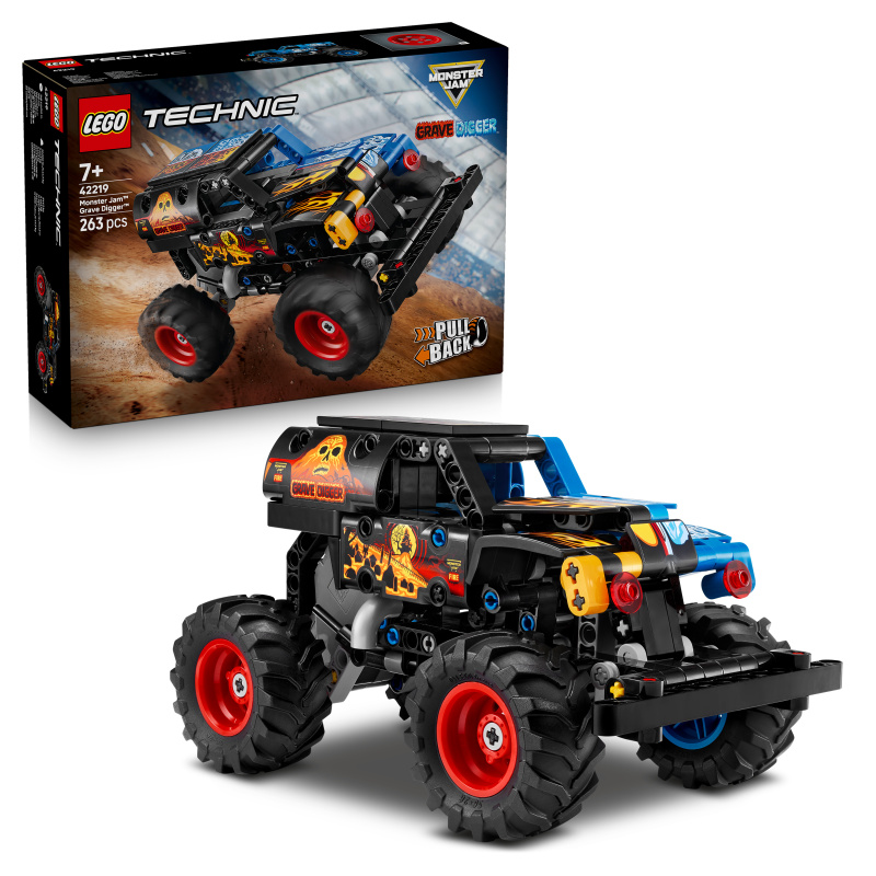 LEGO® Technic 42219 Monster Jam™ Grave Digger™ Oheň a led