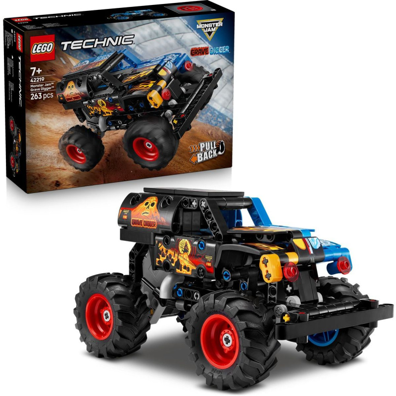 LEGO® Technic 42219 Monster Jam™ Grave Digger™ Oheň a led
