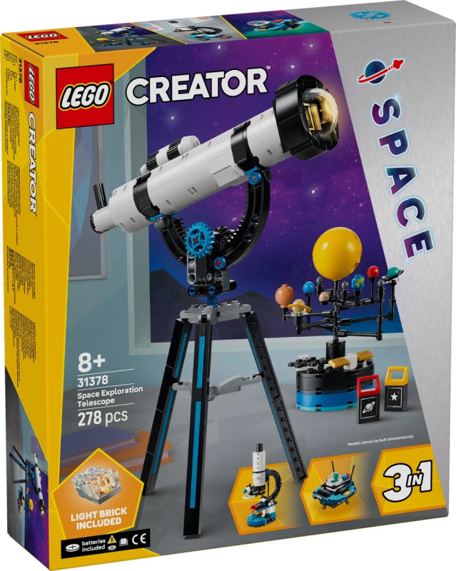 LEGO® Creator 31378 Teleskop na průzkum vesmíru