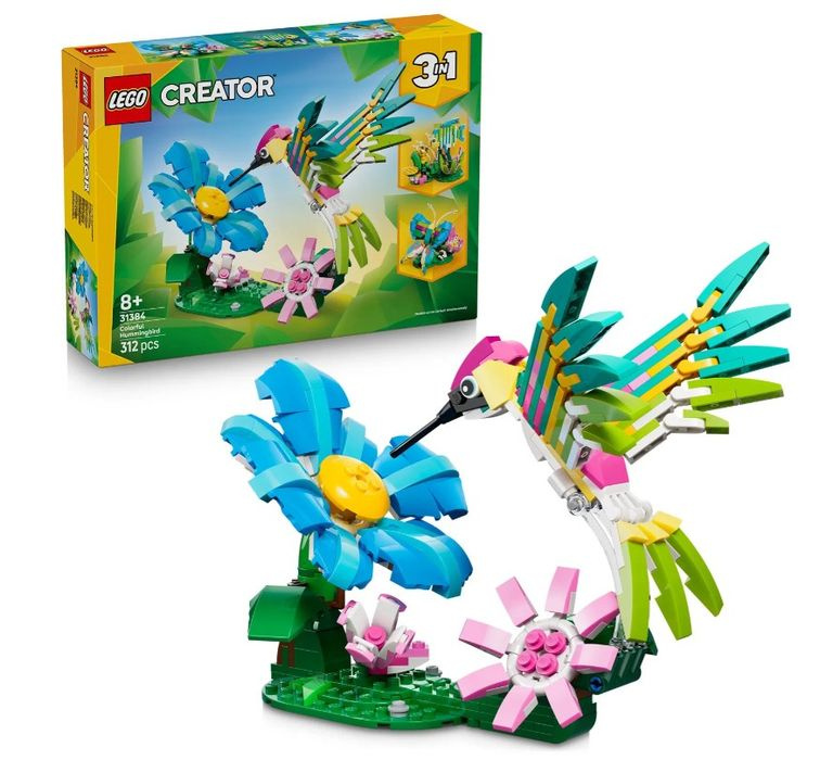 LEGO® Creator 31384 Divoká zvířata: Barevný kolibřík
