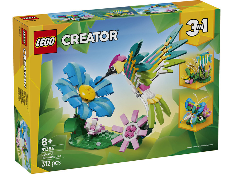 LEGO® Creator 31384 Divoká zvířata: Barevný kolibřík