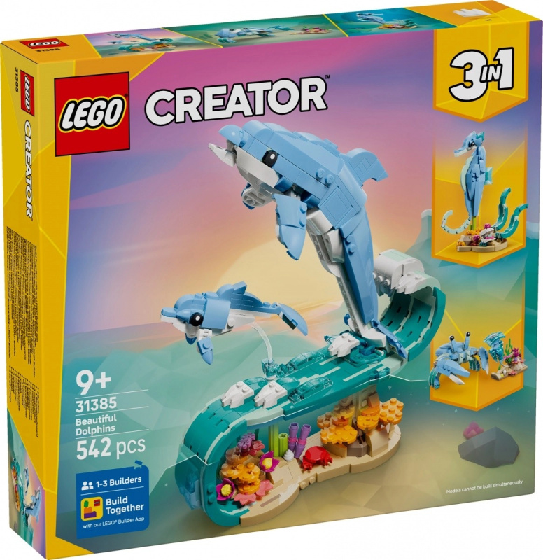 Lego® creator 31385 mořští živočichové: krásní delfíni
