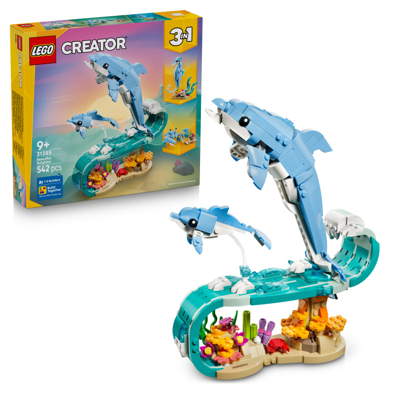 Lego® creator 31385 mořští živočichové: krásní delfíni