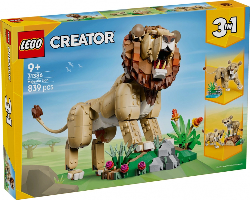 Lego® creator 31186 divoká zvířata: majestátní lev