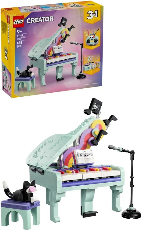 LEGO LEGO® Creator 31392 Hudební dekorace: Klavír s kočkou
