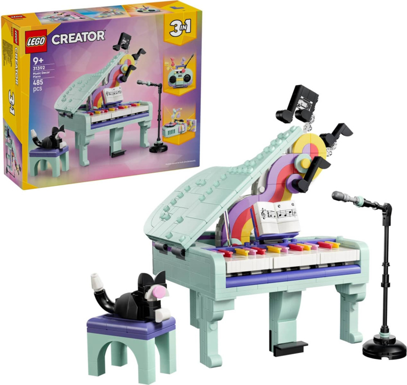 LEGO LEGO® Creator 31392 Hudební dekorace: Klavír s kočkou