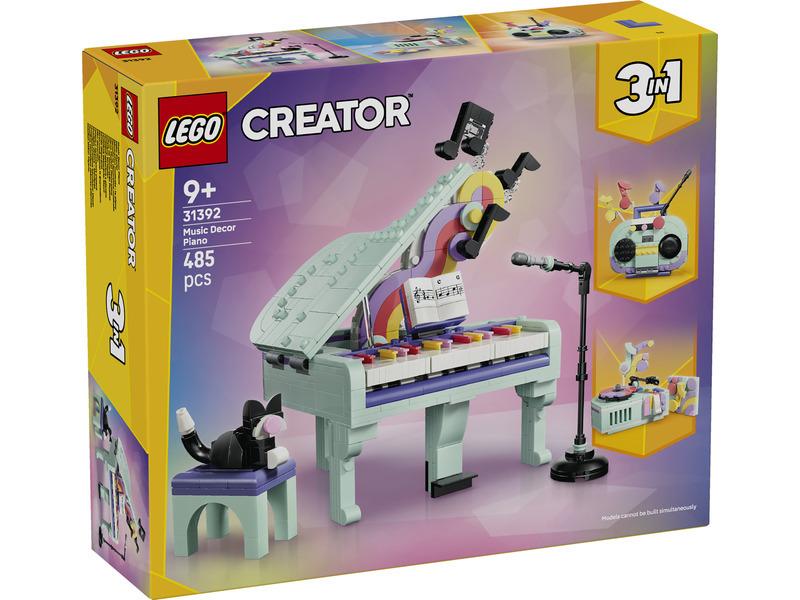 LEGO LEGO® Creator 31392 Hudební dekorace: Klavír s kočkou