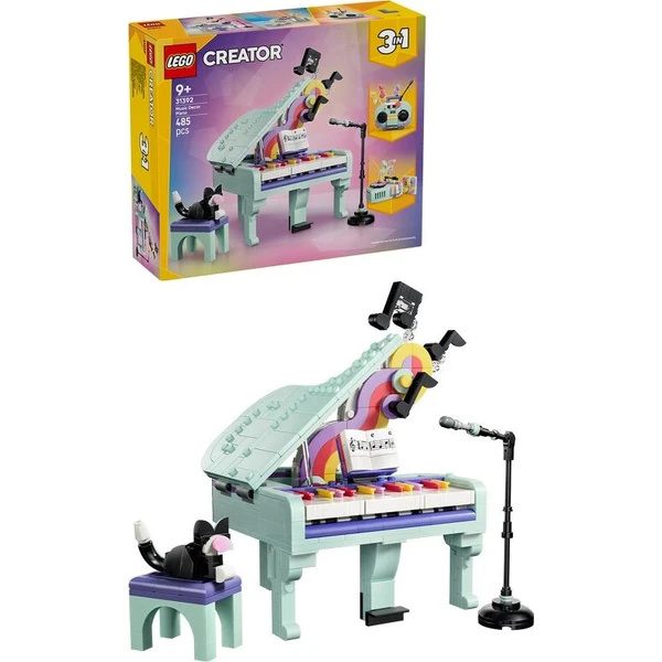 LEGO LEGO® Creator 31392 Hudební dekorace: Klavír s kočkou