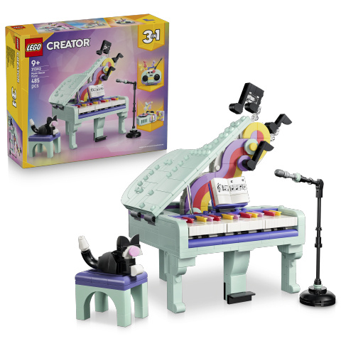 LEGO LEGO® Creator 31392 Hudební dekorace: Klavír s kočkou
