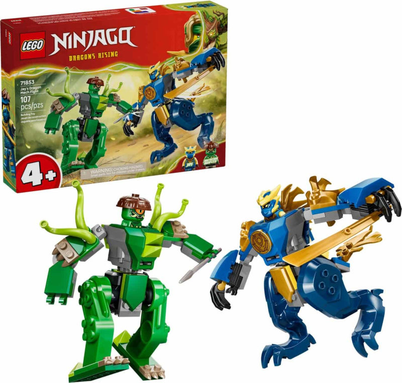 LEGO® NINJAGO® 71853 Jay a boj v dračom robotickom obleku - hra z kategorie Ninjago