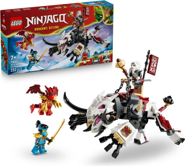 LEGO LEGO® NINJAGO® 71863 Zilvar a dračí bestie Grimtak