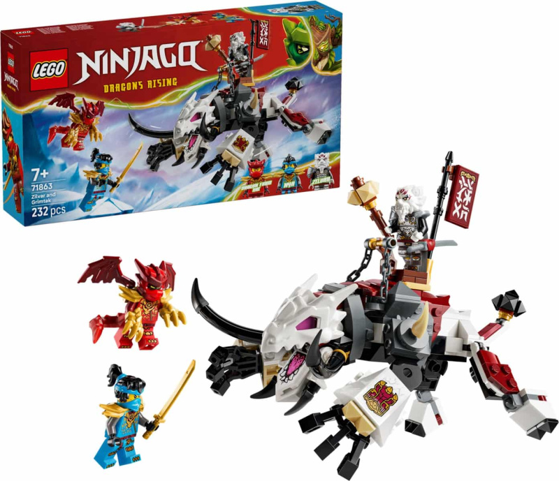LEGO LEGO® NINJAGO® 71863 Zilvar a dračí bestie Grimtak