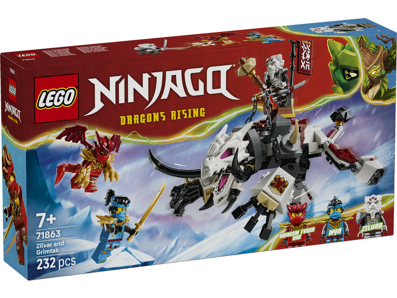 LEGO LEGO® NINJAGO® 71863 Zilvar a dračí bestie Grimtak
