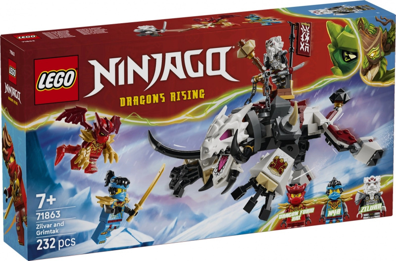 LEGO LEGO® NINJAGO® 71863 Zilvar a dračí bestie Grimtak