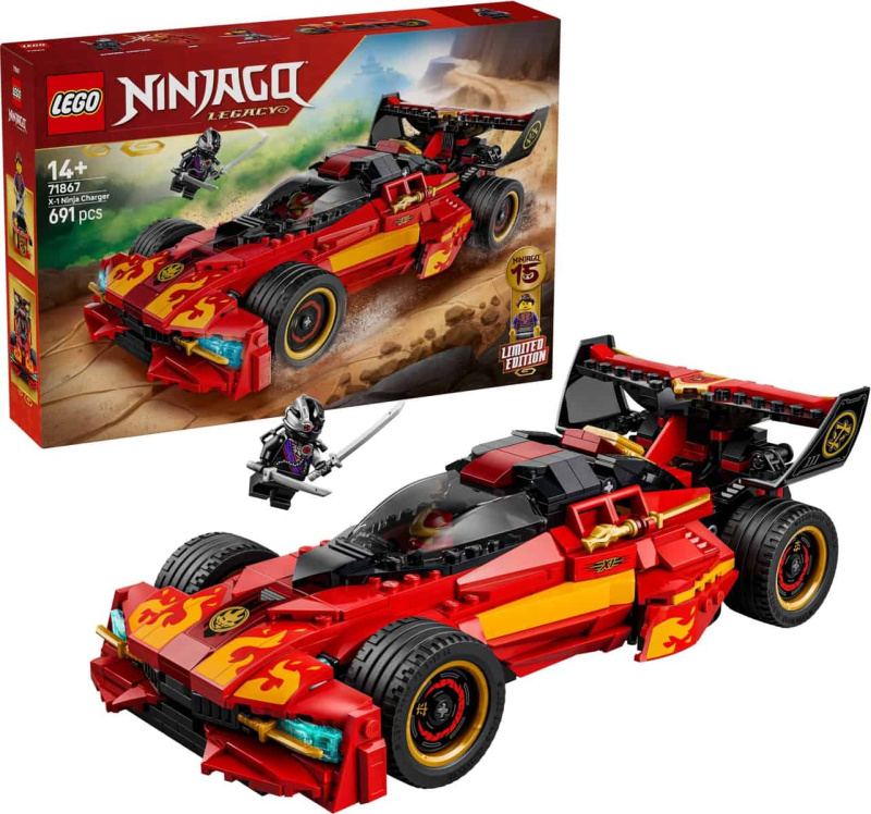 LEGO LEGO® NINJAGO® 71867 Kaiův červený bourák: 15 let NINJAGO