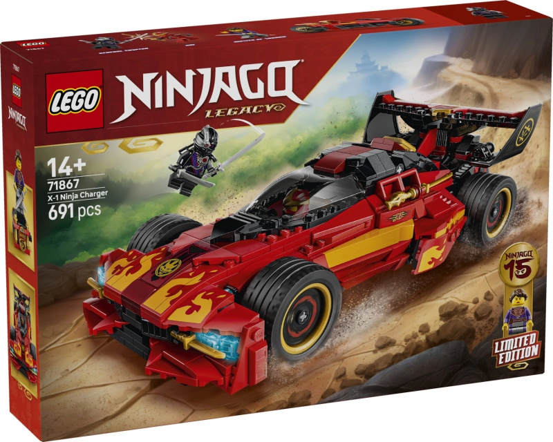 LEGO LEGO® NINJAGO® 71867 Kaiův červený bourák: 15 let NINJAGO
