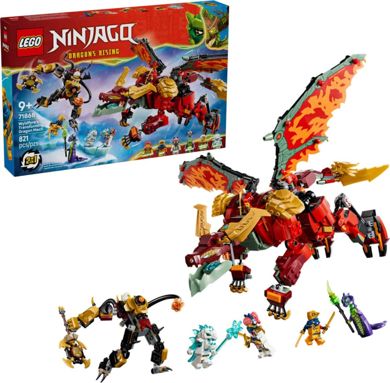LEGO LEGO® NINJAGO® 71868 Wyldfyre a transformační dračí oblek