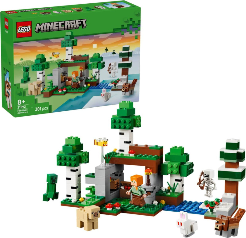 LEGO LEGO® Minecraft® 21593 První noční dobrodružství