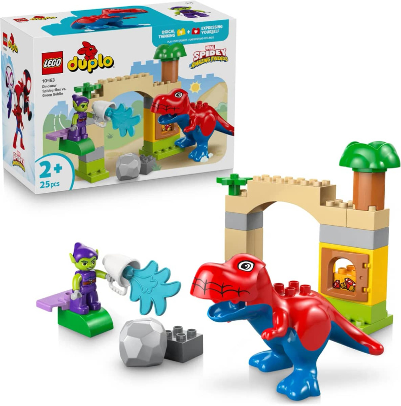 Lego® duplo® 10463 dinosaurus spidey-rex vs. zelený goblin