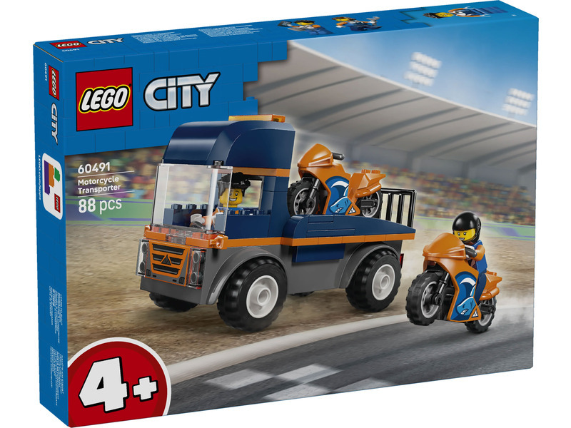 LEGO® City 60491 Kamion na přepravu motorek
